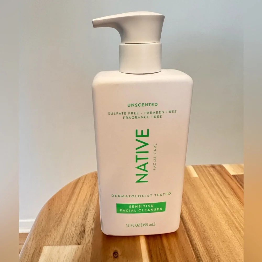 Native Unscented Sensitive Facial Cleanser